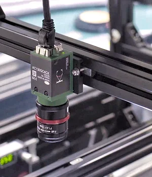 Kowa camera mounted on a factory inspection rail